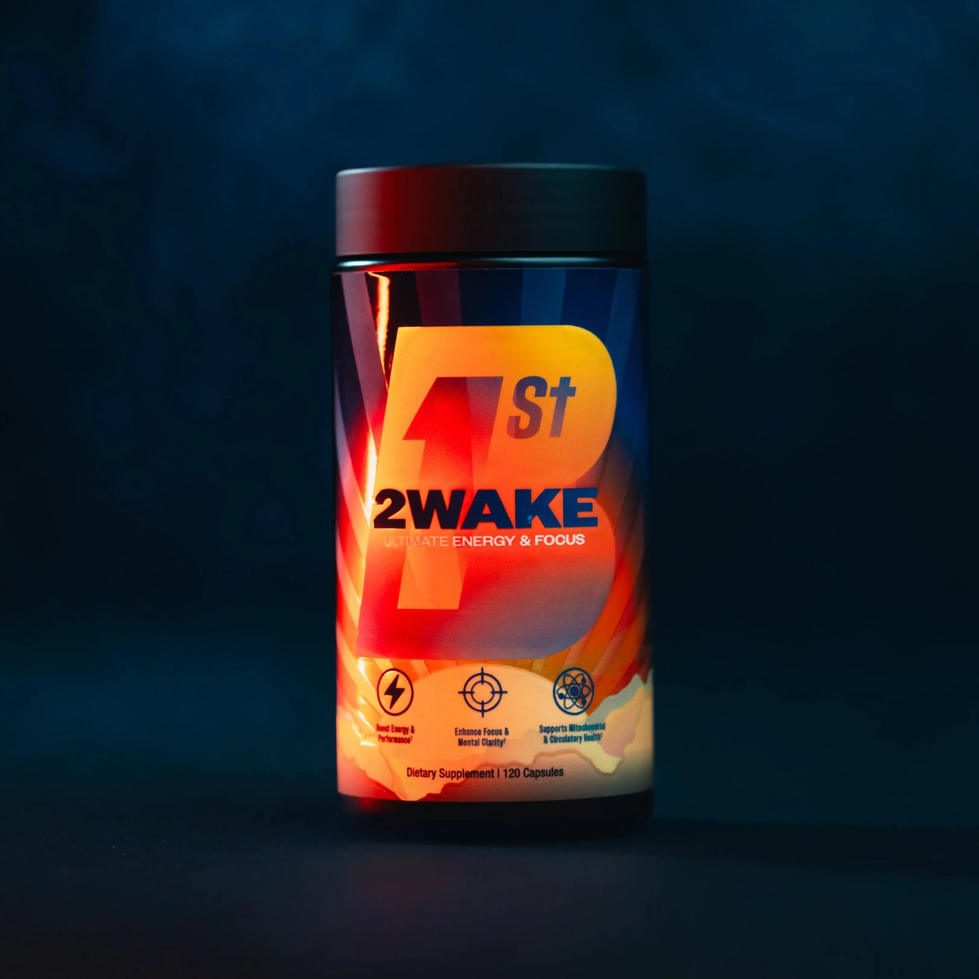 B1ST 2WAKE B1st Supplements FRONT OF BOTTLE