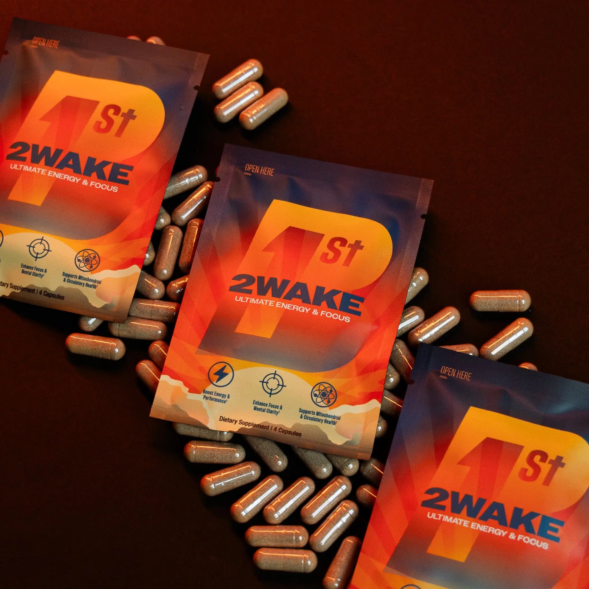 B1st 2WAKE Sample B1st Supplements SAMPLE PACK FRONT